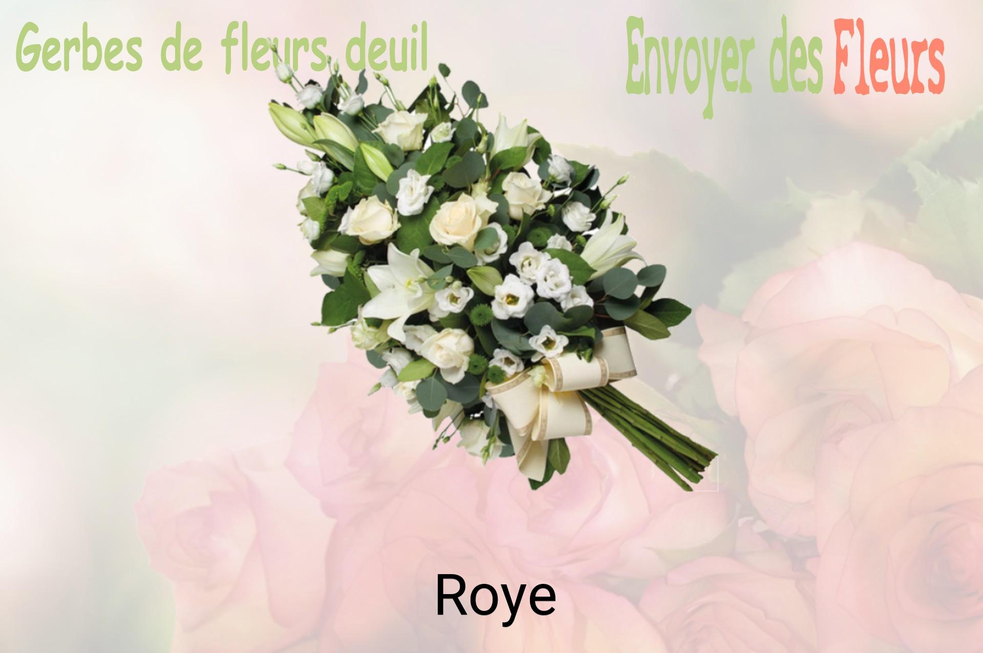 Gerbe de fleurs de deuil livrée à Roye